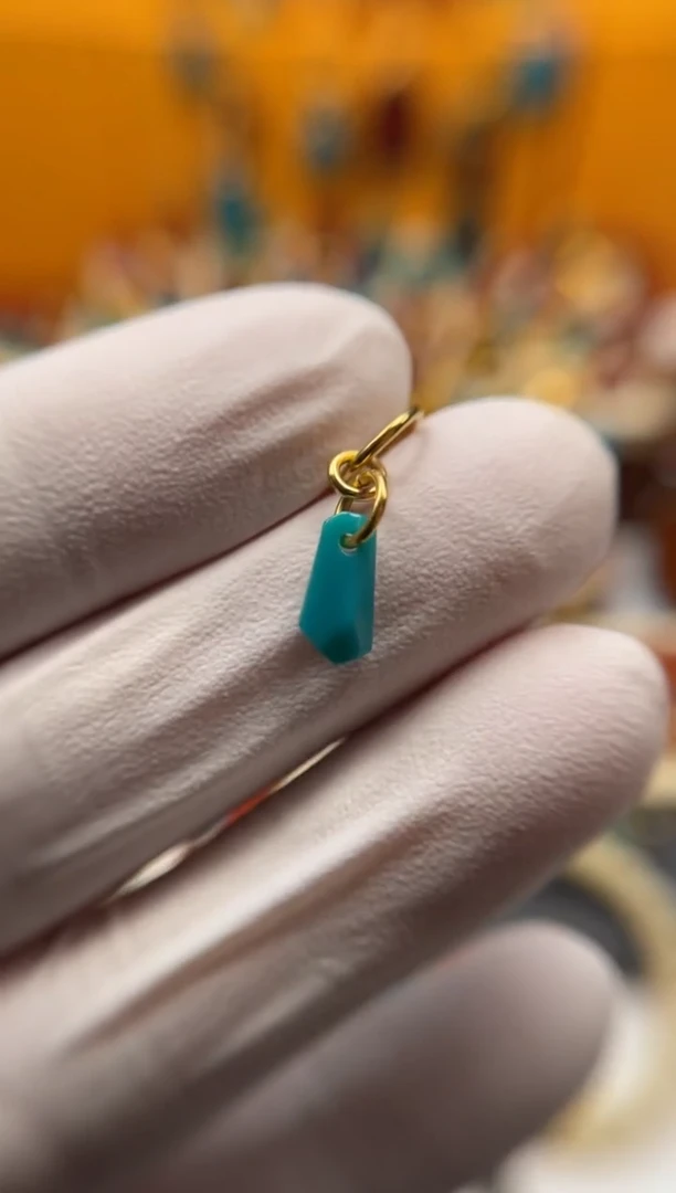 【闪购商品】绿松石颈饰未镶嵌侧挂