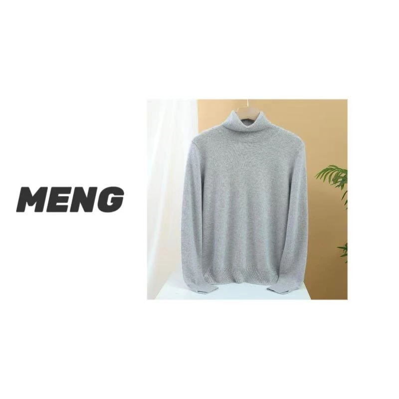 【梦汝金系列-羊羔绒】奢牌奢华 超细腻高翻领羊绒衫