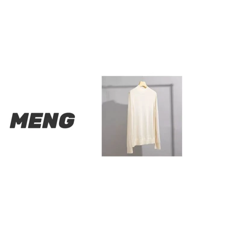 【梦汝金系列-羊羔绒精纺】半高领全精纺纯山羊绒打底 非市场货