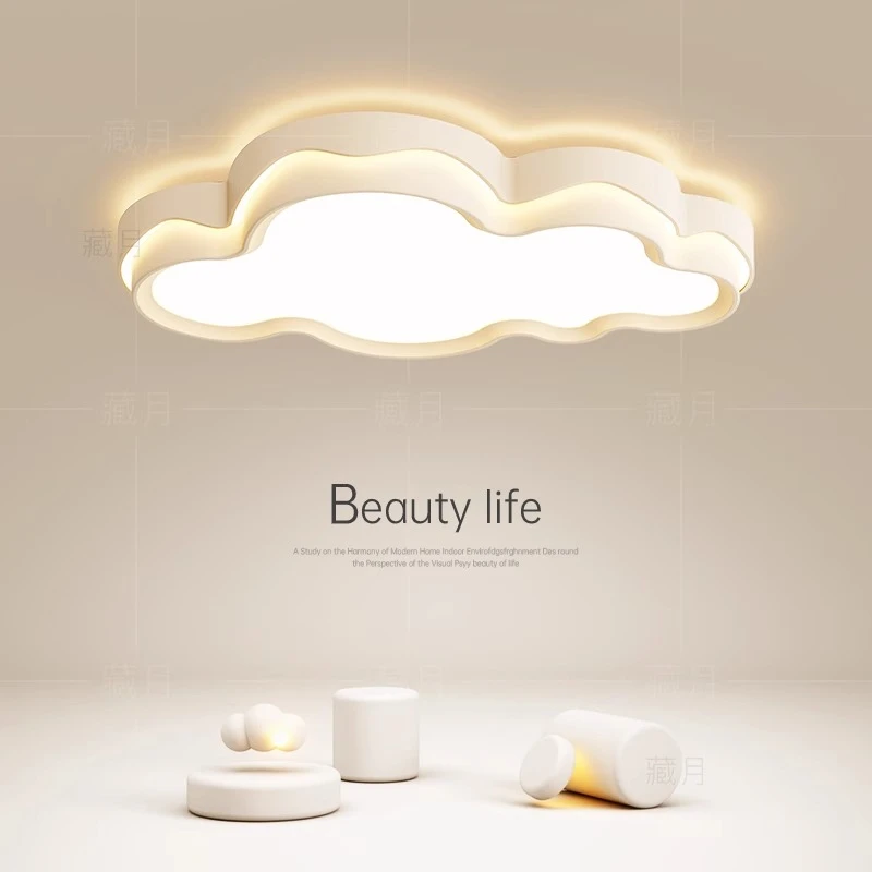 中山灯具卧室吸顶灯云朵儿童房灯全光谱led吸顶灯创意书房新款