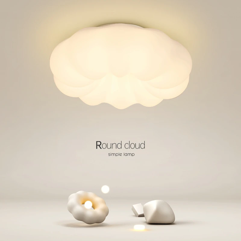 简约云朵现代卧室灯led奶油吸顶灯客厅灯餐厅书房灯儿童房间灯