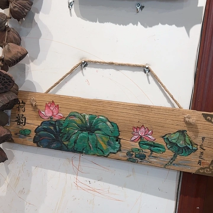 哈***@老瓦片丙烯颜料画