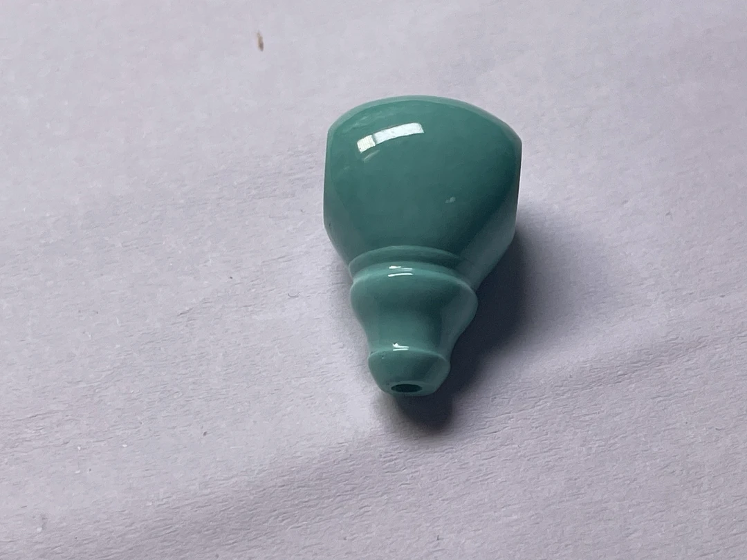 矿区直销绿石diy配饰高瓷三通直径12