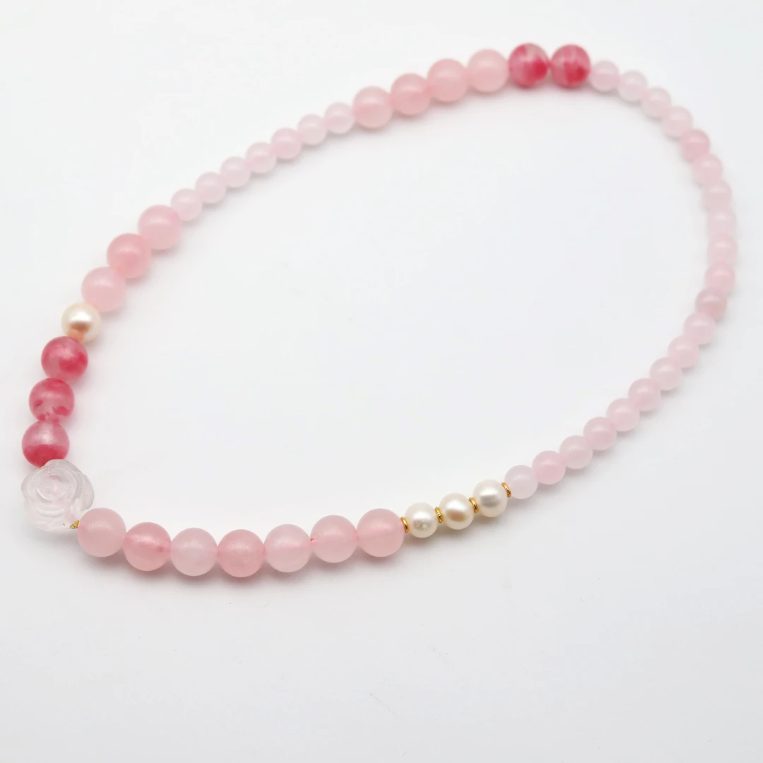 【粉黛佳人】S925银水晶手串P12101089