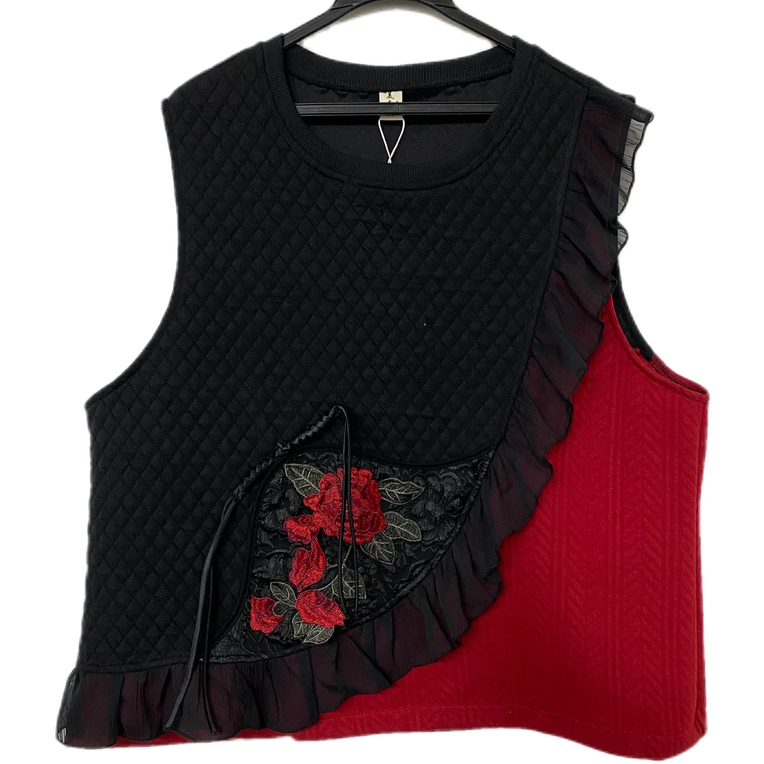 春秋款马甲2023爆款短款马甲上衣无袖百搭