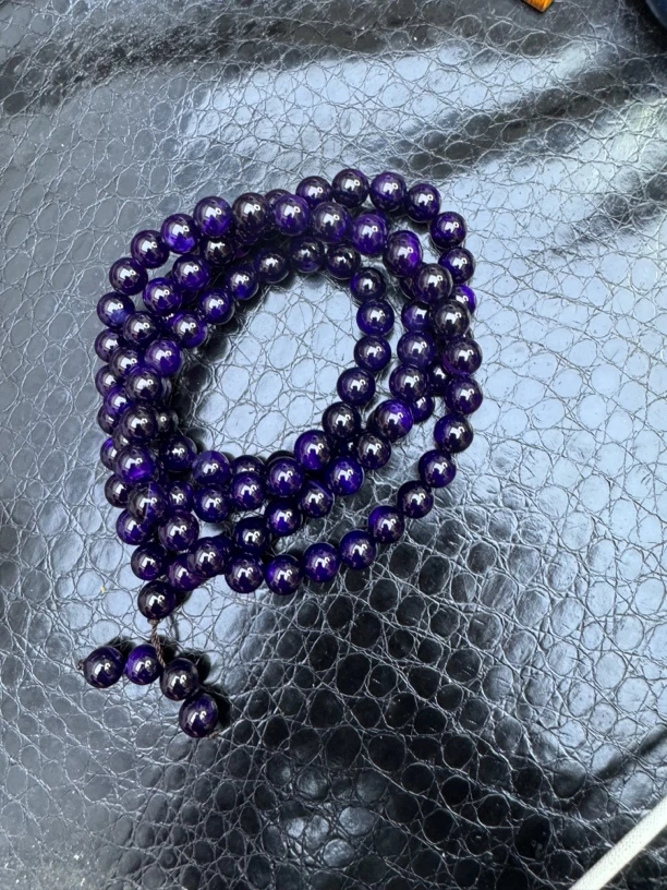 天然玛瑙时尚百搭紫杉醇玛瑙项链108卡10（多样性拍一发一）