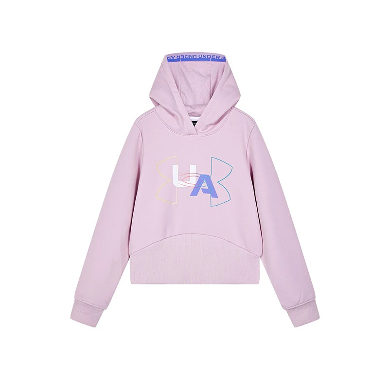 Under Armour/安德玛【加绒】女童运动时尚连帽印花潮流加厚冬保暖