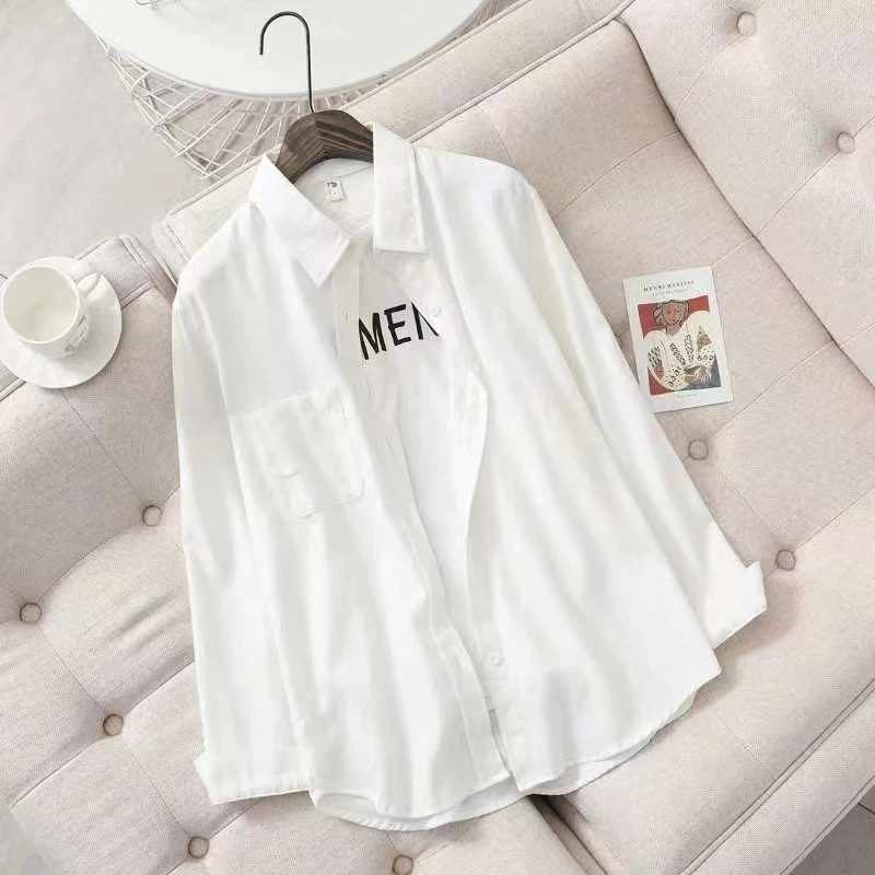 YQ  N1011W   前胸一口袋翻领长袖衬衣（卡码拍大）