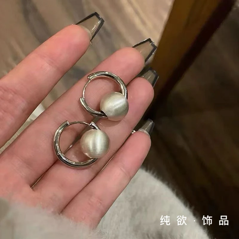 铜合金耳饰 甜酷~冷淡风高级感百搭精致耳饰 A157