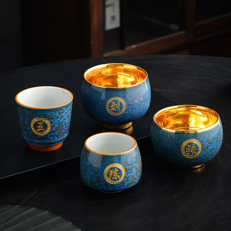 单杯生肖姓定制茶杯刻字私人定制刻字杯子陶瓷功夫茶具茶杯品茗杯