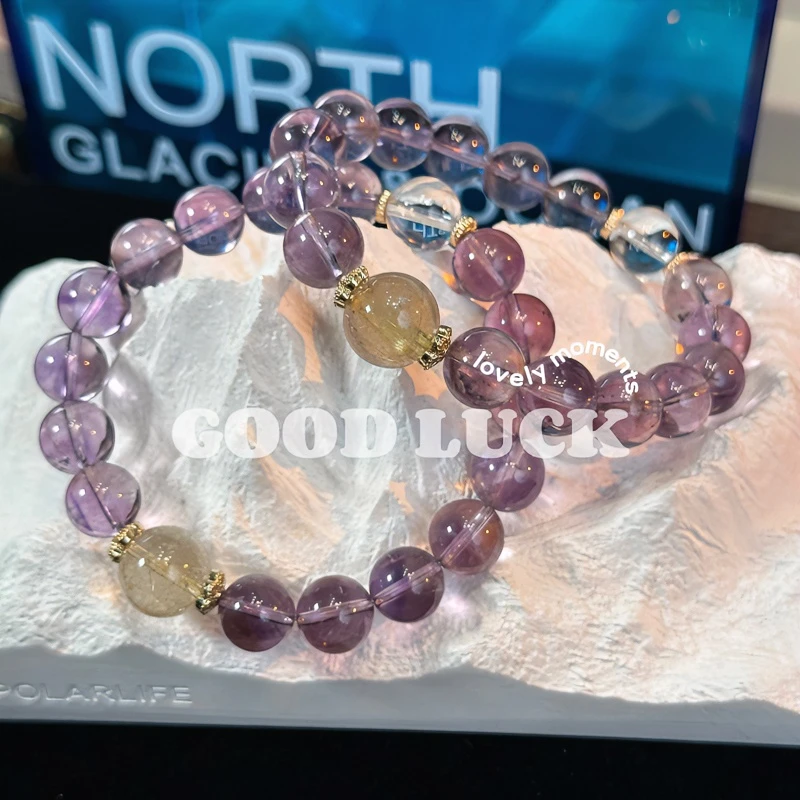 【紫色心情】水晶原创小众设计