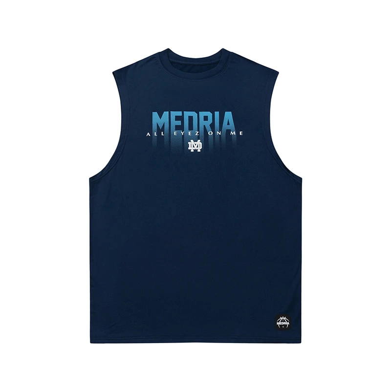 MEDRIA夏季健身运动背心男透气吸湿宽松潮训练无袖T恤速干坎肩