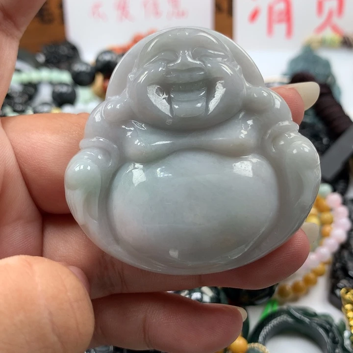 翡翠颈饰未镶嵌保真天然A货翡翠