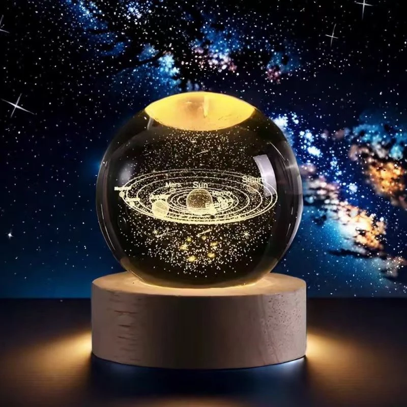 可发光网红水晶球小夜灯生日礼物送女生男朋友闺蜜毕业礼物送同学