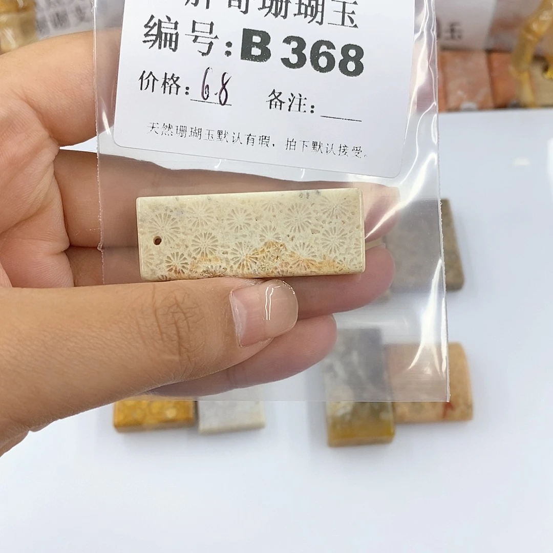 硅化珊瑚(珊瑚玉)B368未镶嵌运****0