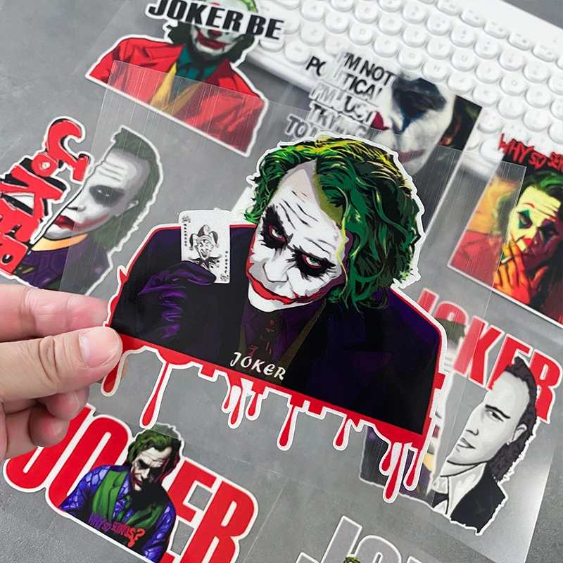 小丑JOKER希斯莱杰车贴搞笑创意摩托车电动车头盔装饰贴纸防水贴