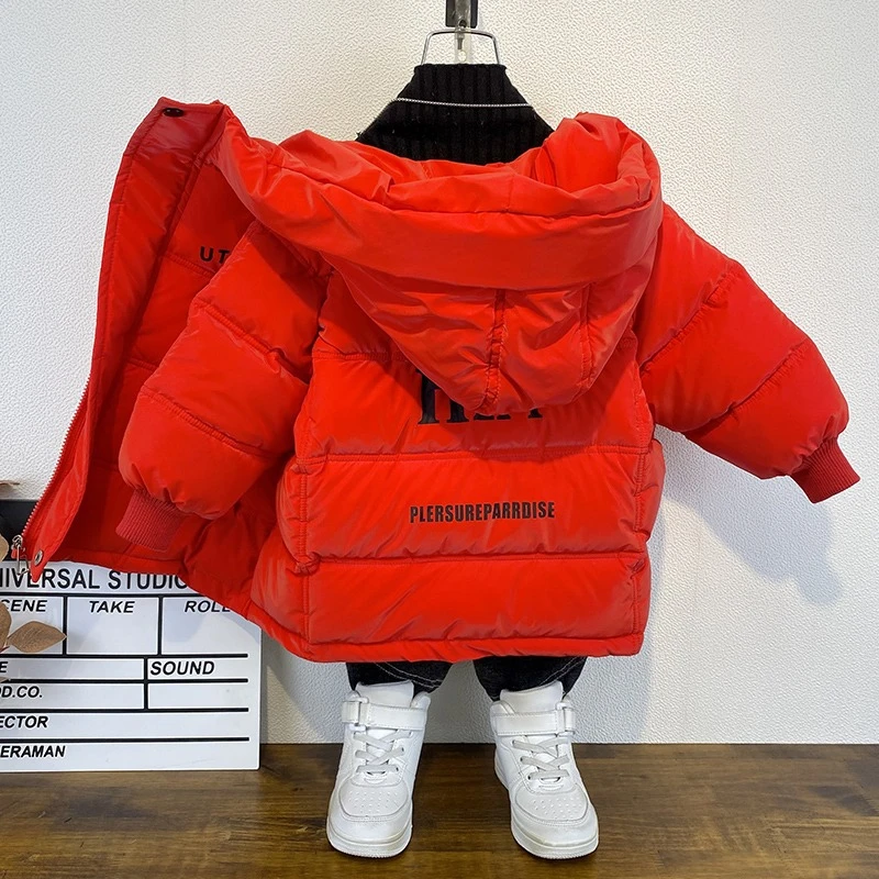 男童潮品棉服2023款男童冬季连帽韩版加厚保暖帅气宝宝洋气棉外套