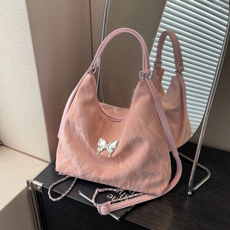 托特包女2024新款大容量通勤双肩包夏季百搭链条单肩包高级感背包