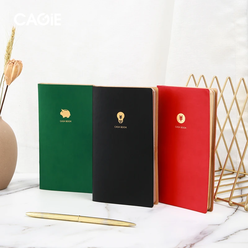 CAGIE/卡杰卡杰记账本家庭理财笔记本护眼高颜值烫金
