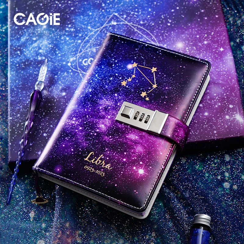 CAGIE/卡杰星座密码本单本手账本笔记本日记本记事本礼物