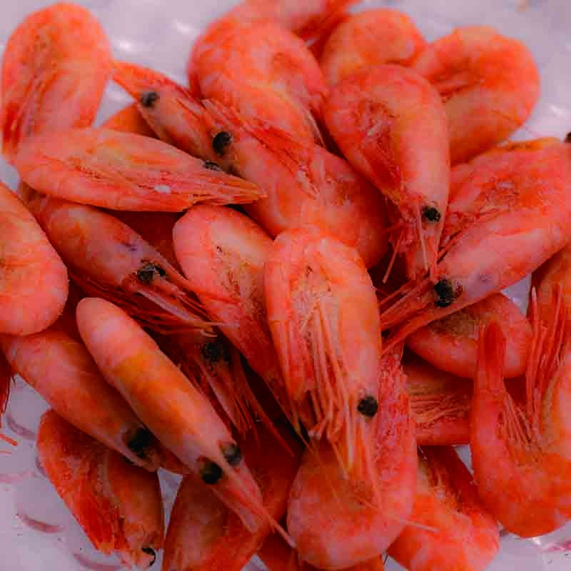 【梓甄精选】 渤乐鲜头籽北极甜虾熟冻海藻头即食鲜美（70-90）2.5斤