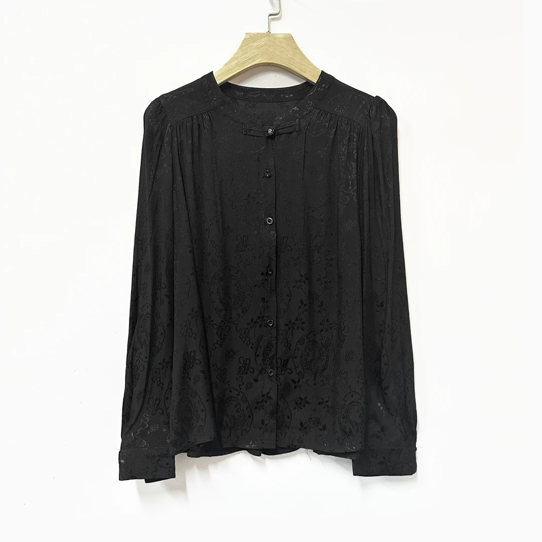 2024新款!新中式女士长袖衬衫G804