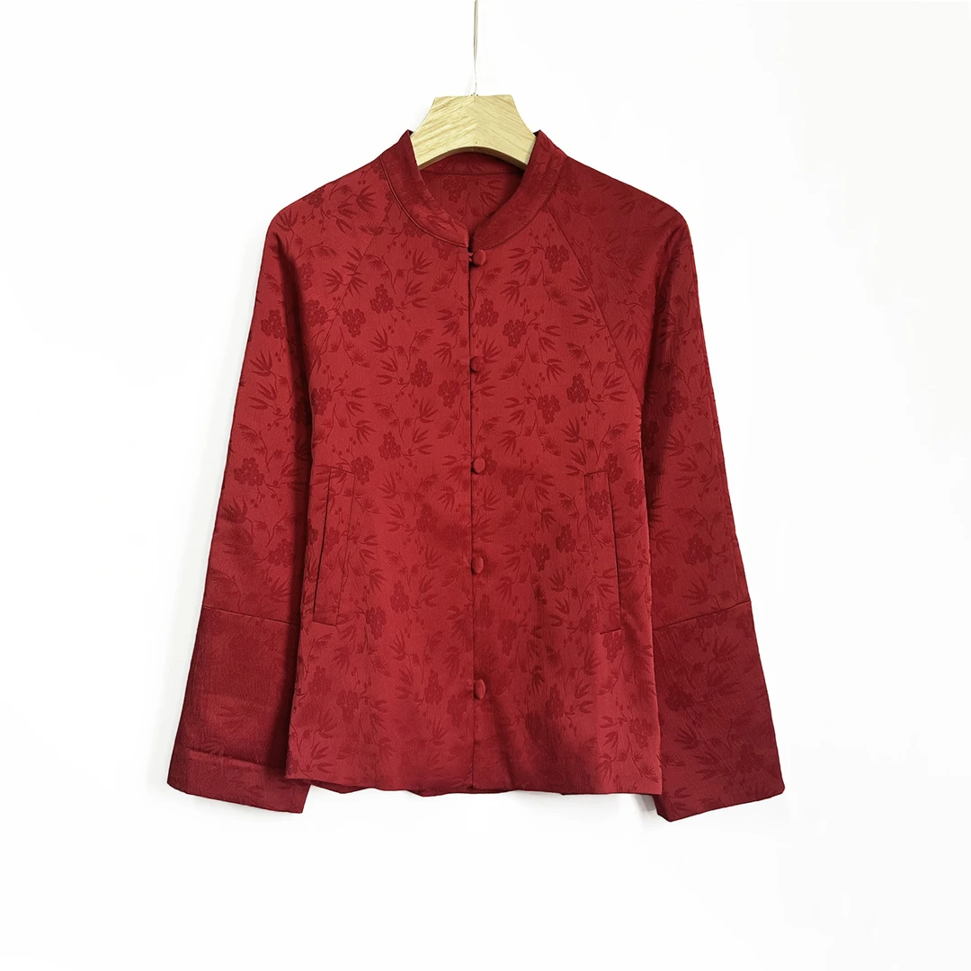 2024新款！女士提花盘外套G853