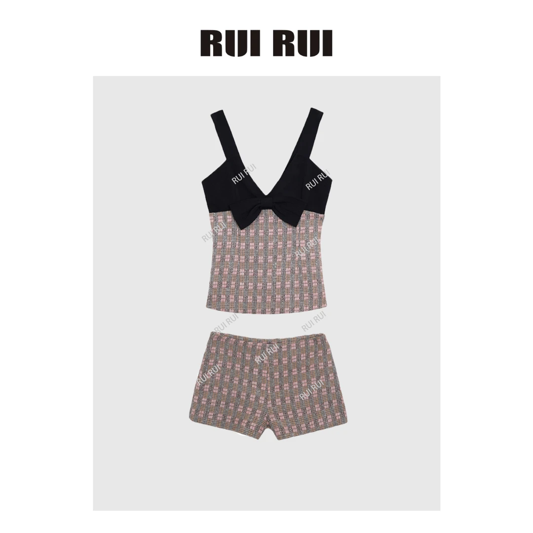 RUIRUI 【俏皮女郎】小香风套装夏季气质024夏季新款设计感RR24001
