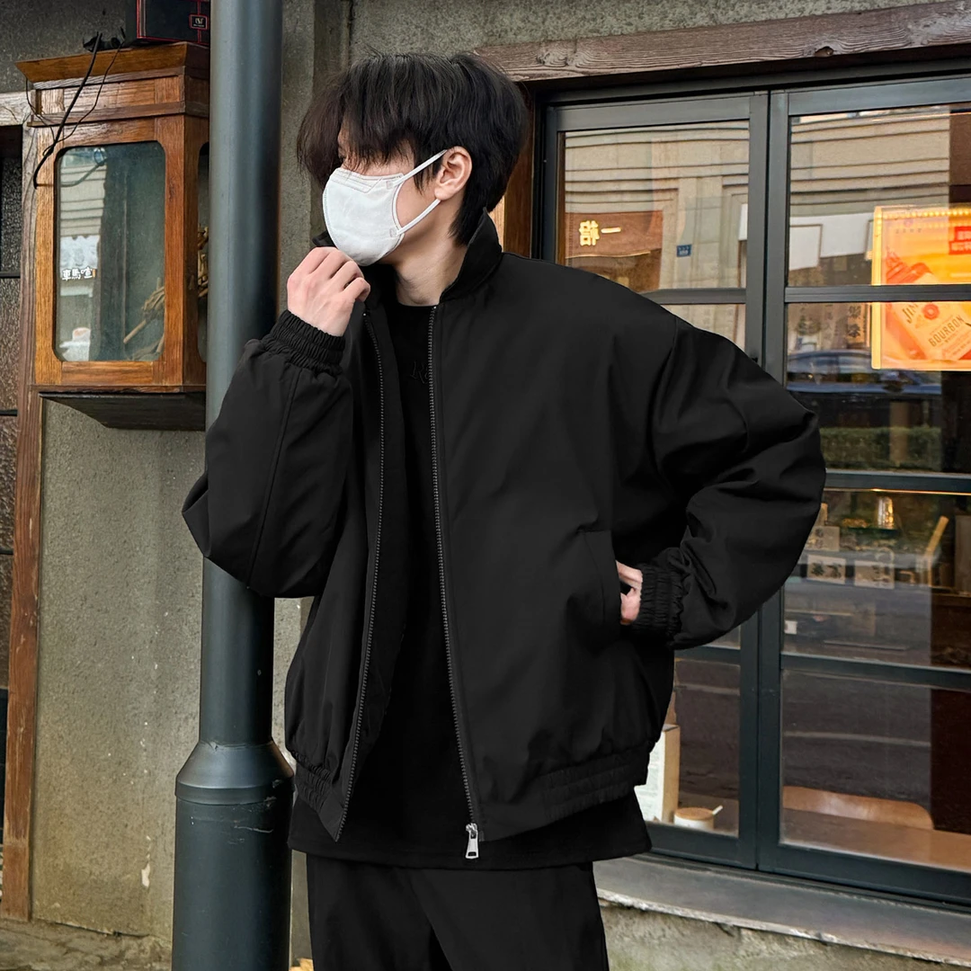 美式飞行夹克棉服男款冬季cleanfit立领三防百搭棉衣加厚硬汉外套