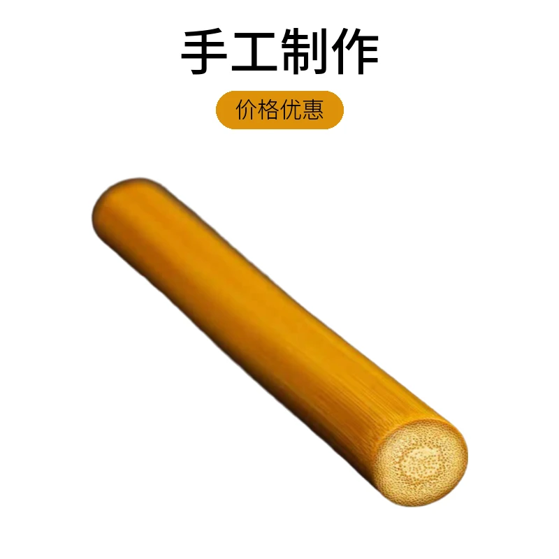 天然实心玉竹黄金条异形手持手把件原产地直发