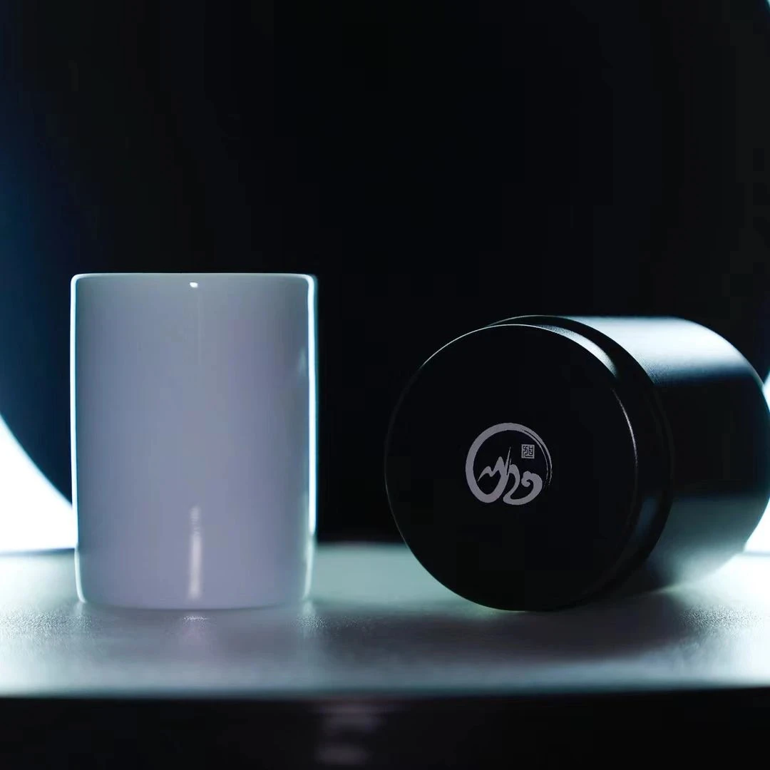 【旭壶山房】陈旭签名-主人杯-蓝色扳指杯。