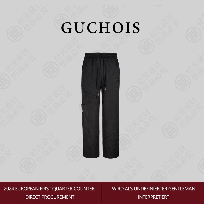 GUCHOIS秋季新款羊胶绒长裤 GU203