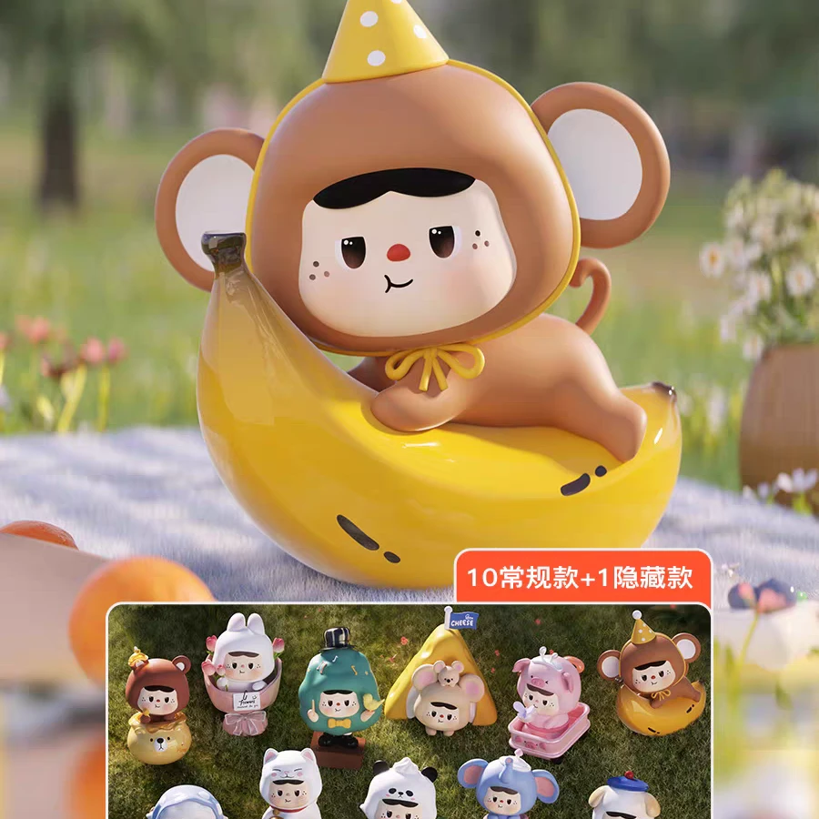 Heyone黑玩有饱饱的春天刚刚好系列盲盒2024新款潮玩手办摆件