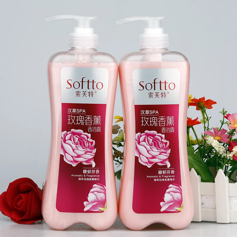 正品索芙特玫瑰洗头香薰沐浴露馥郁芳香补水香浴露大瓶男女通用