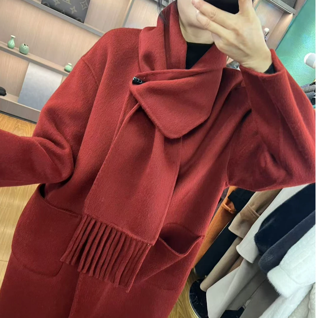 女士冬款设计师风厚款大衣 合集  链接长款大衣外套8451