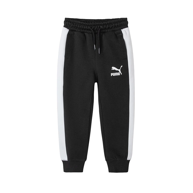 PUMA彪马童装裤子运动裤松紧腰系带宽松舒适凉感休闲裤百搭537770
