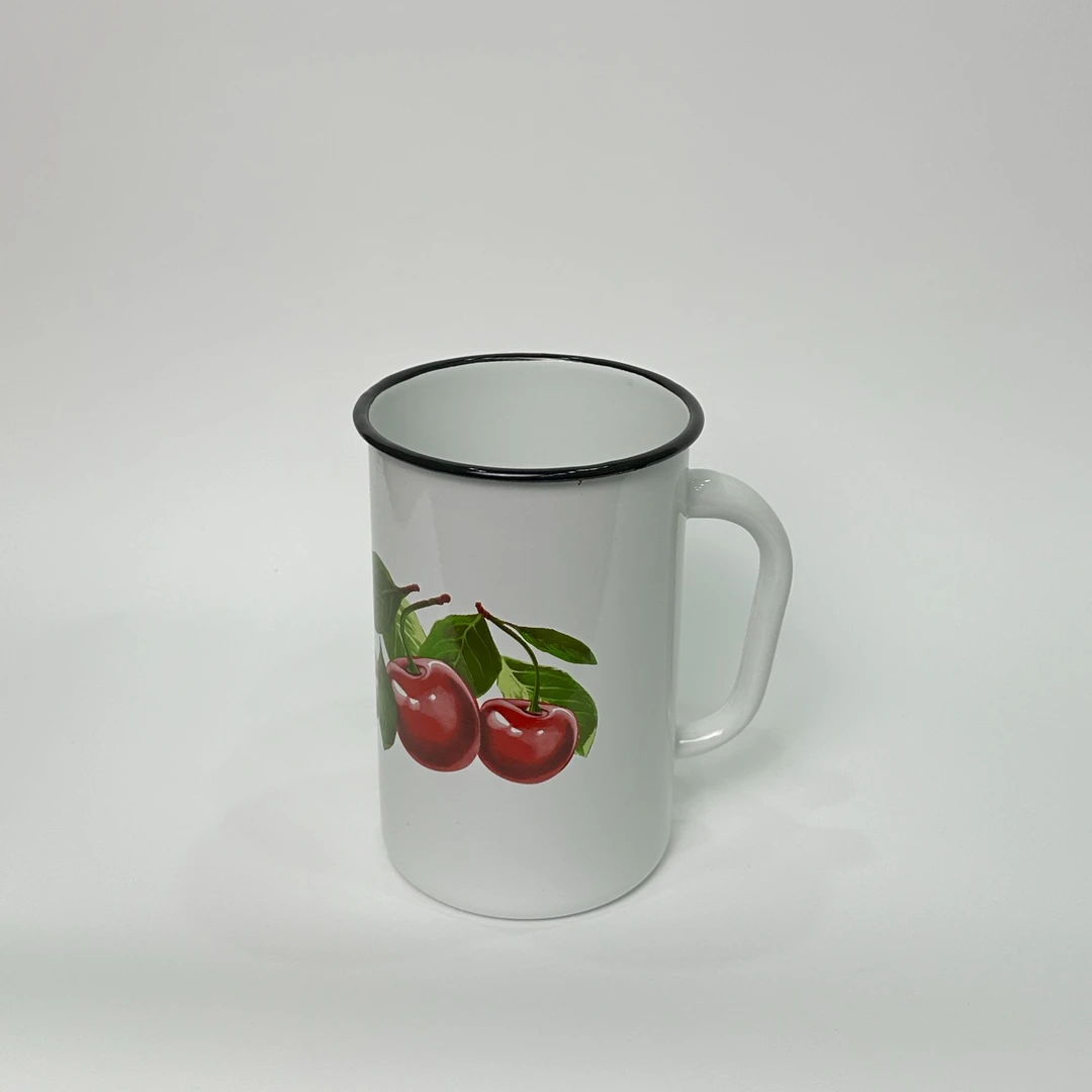 俄罗斯原装进口复古怀旧1.5升搪瓷凉水杯 啤酒杯 储物杯大容量