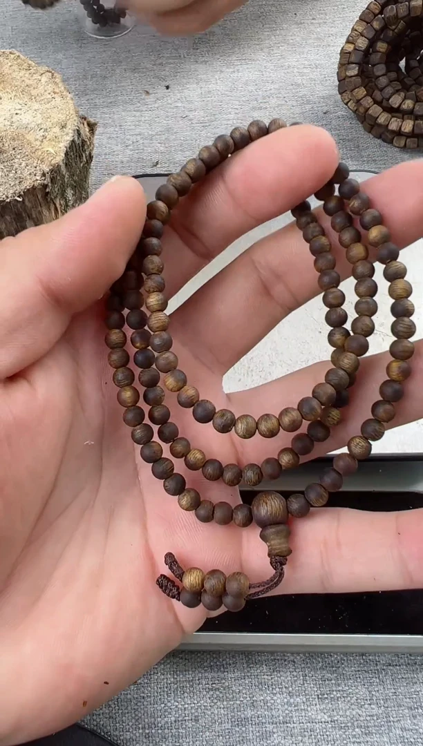 【闪购商品】沉香手串05圆珠多圈沉水12克+多样性发一