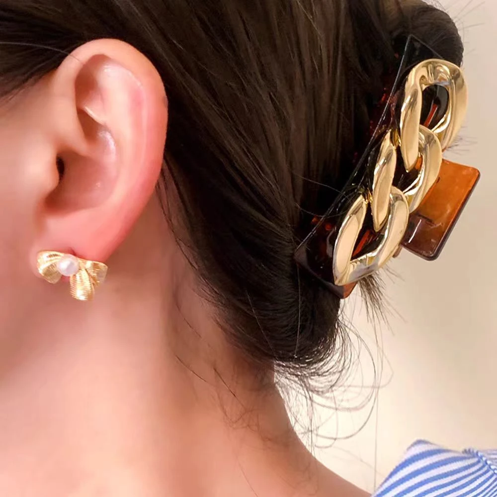 铜合金耳饰 【D80】新款时尚气质温柔简约耳环百搭T080