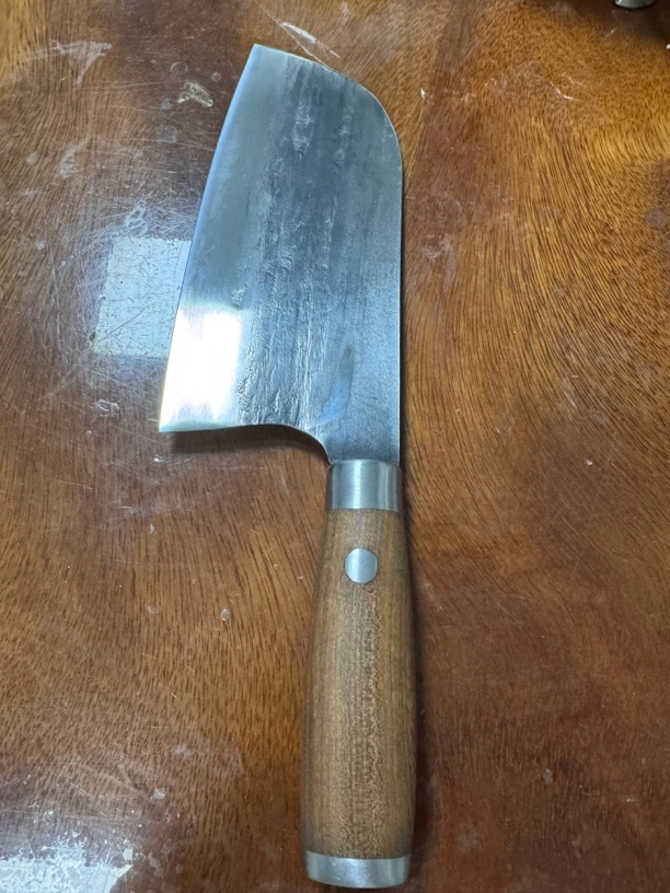 锤青锻打圆柱切片刀轻便小巧女士厨师专用耐用好磨锋利锻打刀