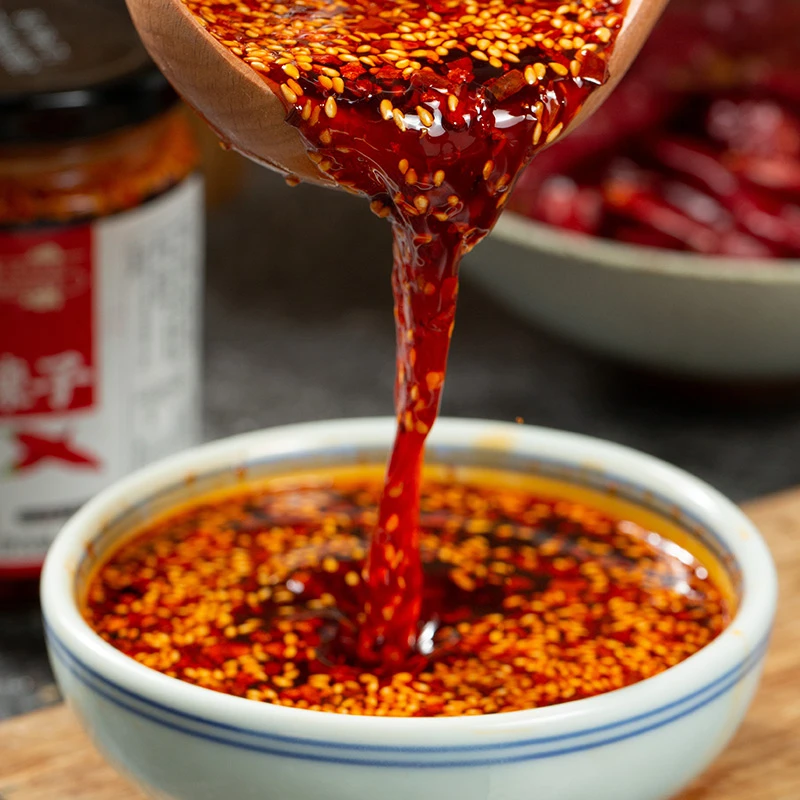 川娃子油泼辣子230g油辣子香辣红油辣椒油辣椒酱凉拌菜调料品家用