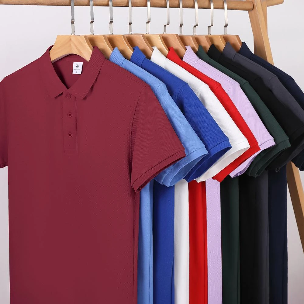 工作服T恤定制polo衫装饰公司工装餐饮服装翻领短袖印字刺绣LOGO