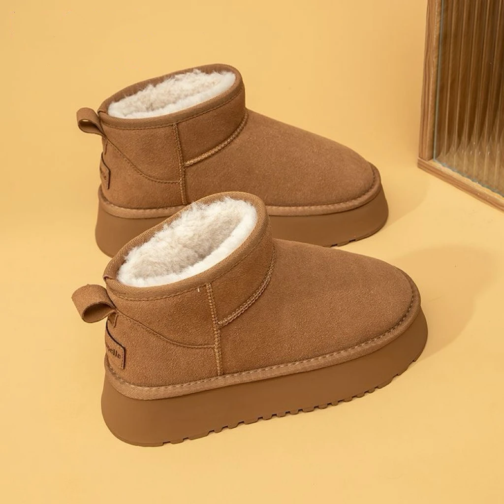 【现货】品牌雪地靴加绒加厚保暖防滑厚底雪地靴xq-A