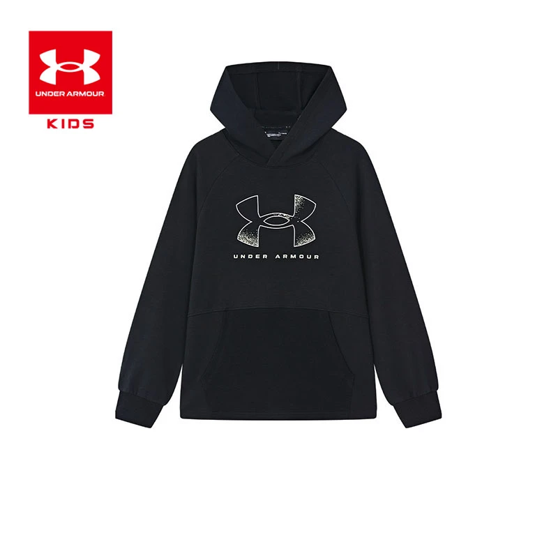 正品安德玛童装中大童连帽卫衣运动休闲时尚百搭春秋儿童长袖上衣