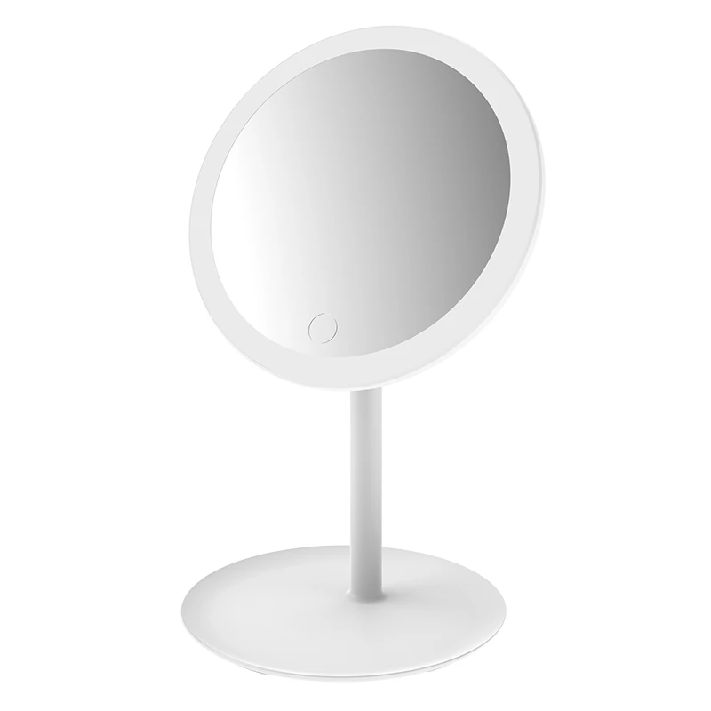 软瑞led化妆镜无灯款/有灯款台式网红女补光小镜子桌面便携小型镜