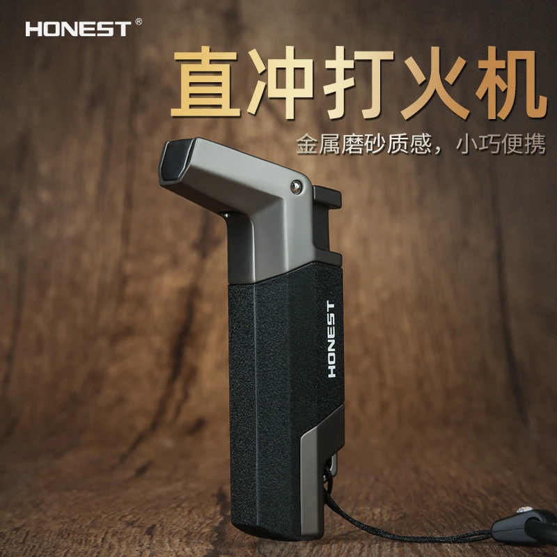 个性气体充气雪茄打火机防风喷火焊枪点蚊香户外烧烤时尚实用便携