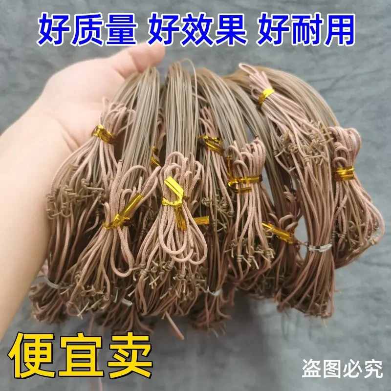 【鸡哥推荐】新款家用手工编织鱼线50圈 户外枯草色大号鱼线绳子