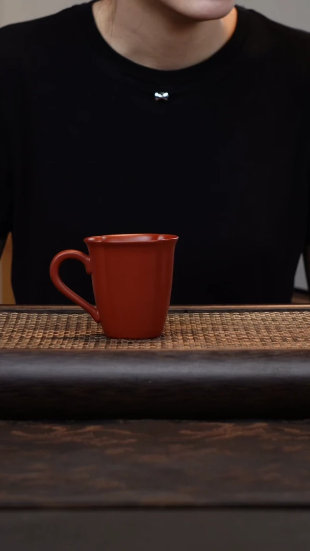 【闪购商品】紫砂茶杯朱泥小口杯