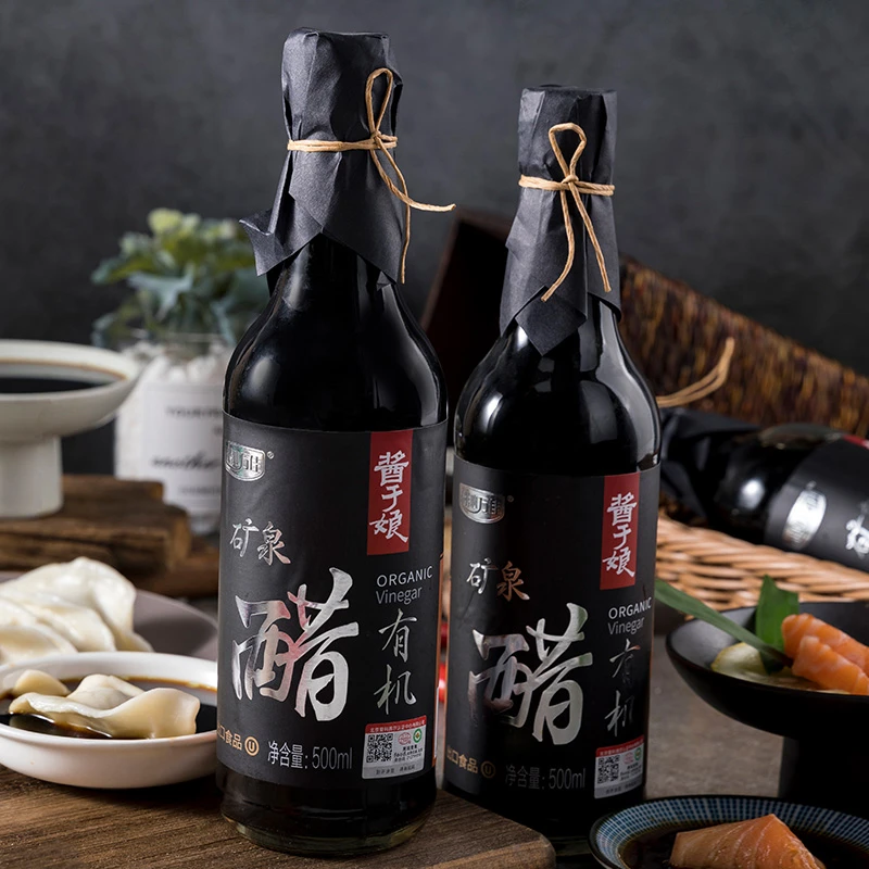 科沁万佳有机矿泉醋500ml高端纯粮酿造食醋寿司凉拌饺子健康味道