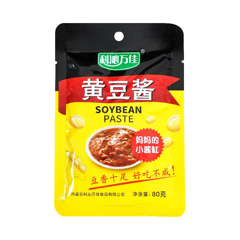 科沁万佳80g黄豆酱/70g香辣酱东北大酱葱蘸酱拌面酱经典酱香浓郁